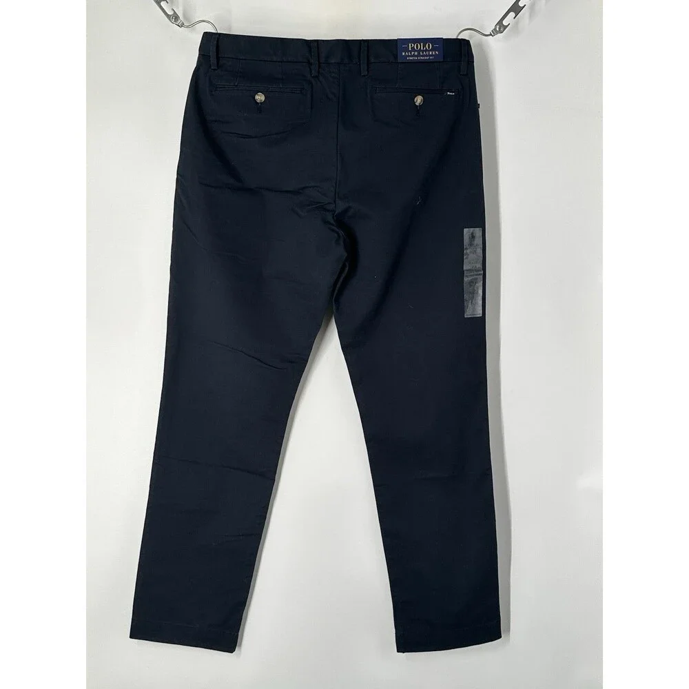 NEW Polo Ralph Lauren~35x32~Men's Navy Stretch straight  Fit Pants $98 NWT